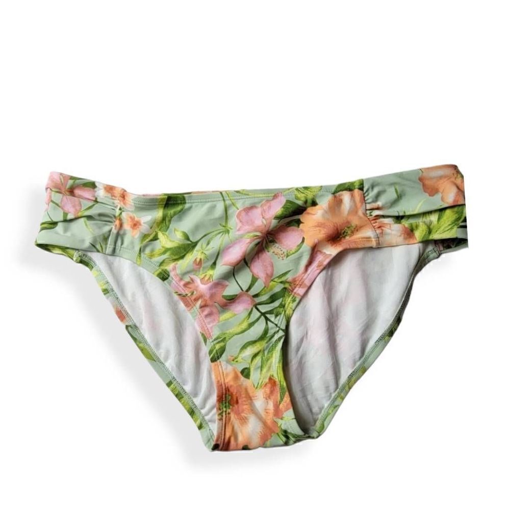 Kona Sol Floral Medium Coverage Hipster XL 16-18